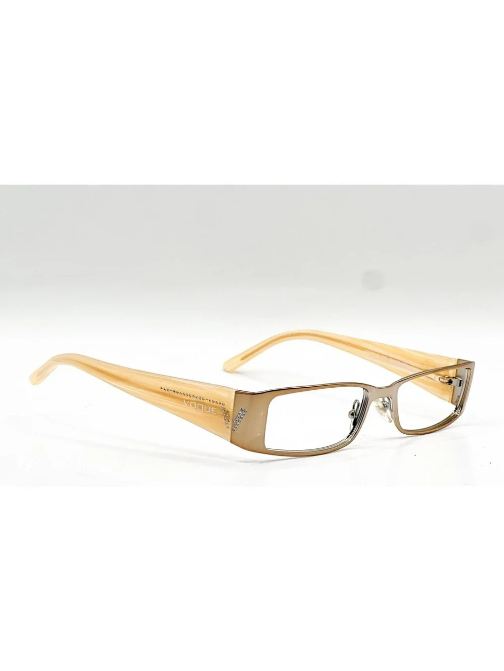 Vogue VO 3660-B 847 Brass with Crystals Authentic Eyeglass Frames 51-16